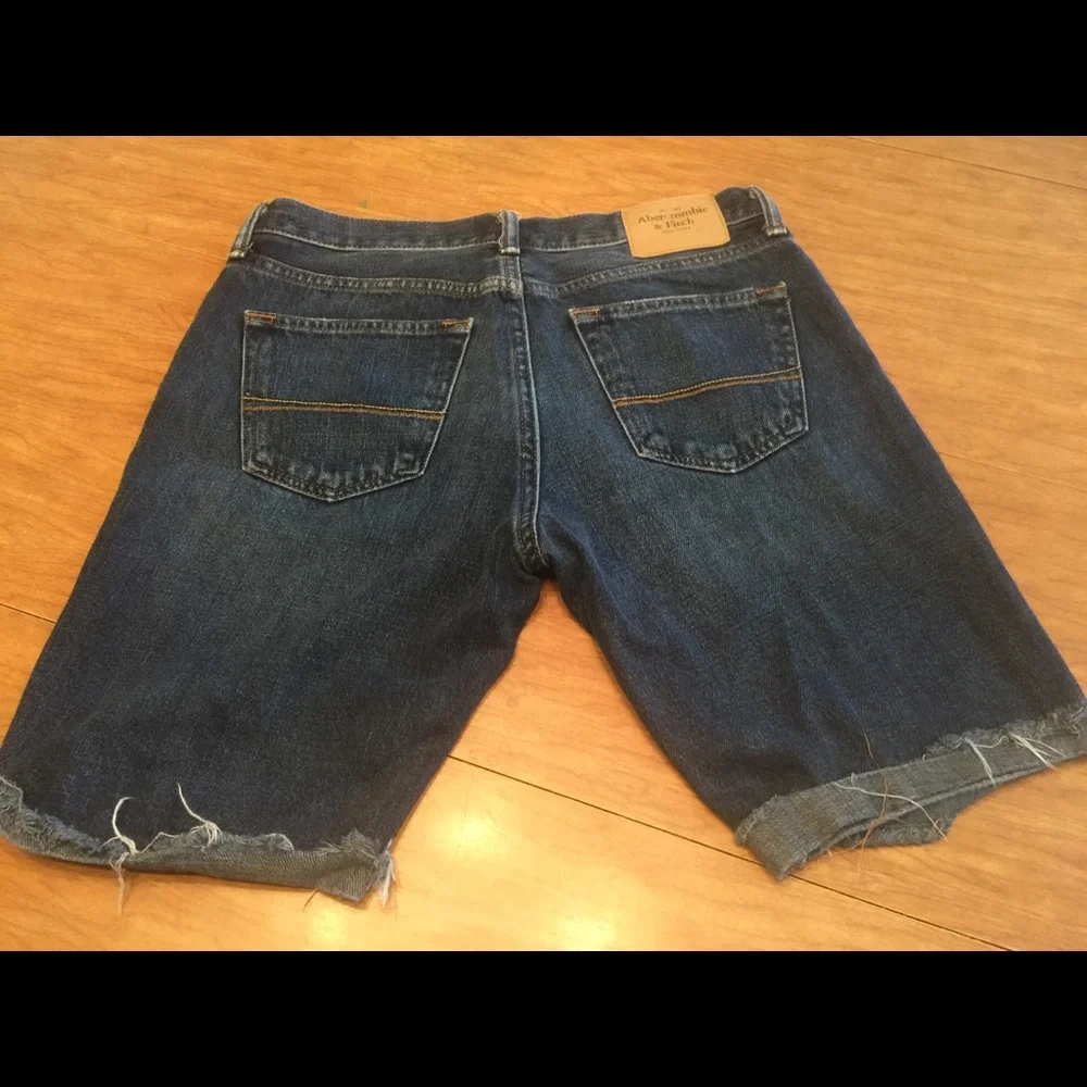 Abercrombie &‎ Finch Denim Shorts Sz 30 Cut Off C29